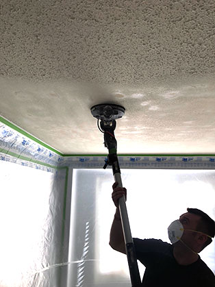 popcorn Ceiling removal in Mississauga