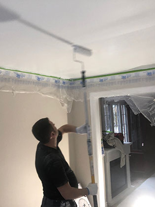 popcorn ceiling removal-painting 