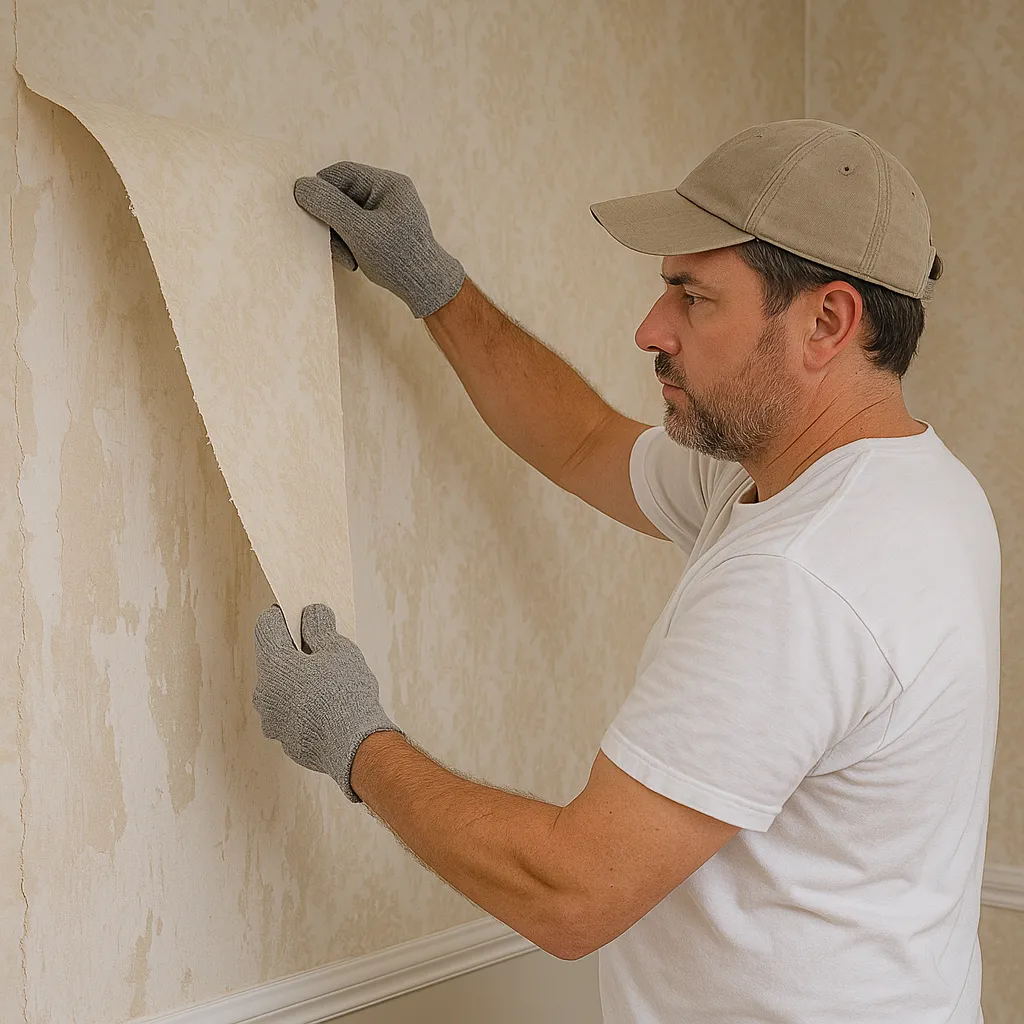 Popcorn ceiling removal in a Toronto condo bedroom