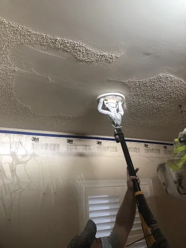 Brant Hills Burlington popcorn ceiling removal Level 5 smooth finish
