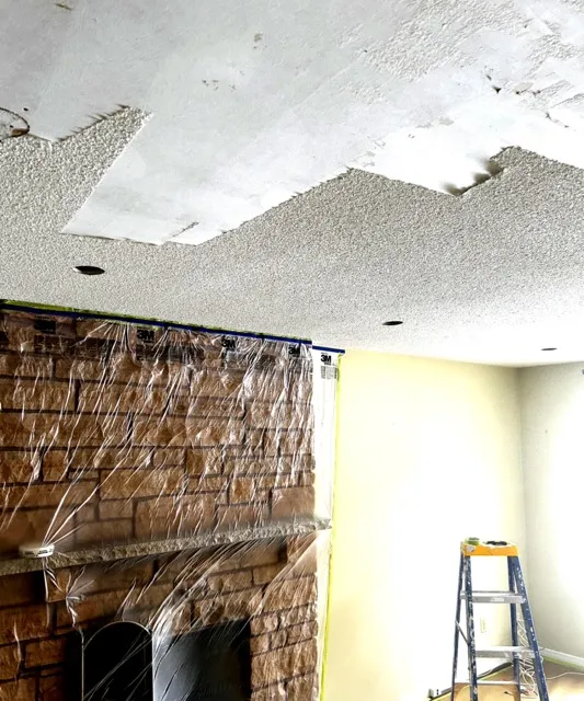 Popcorn removal — Burlington (Millcroft) — high-ceiling expertise
