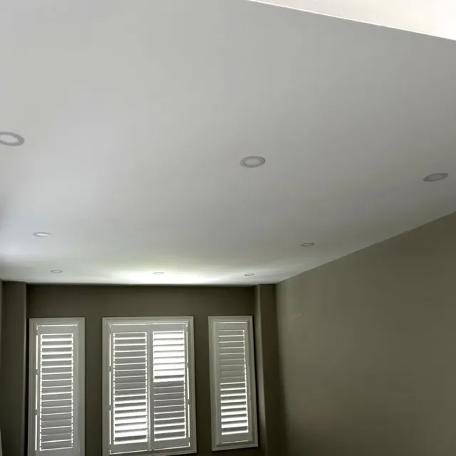 Waterdown ceiling finish after popcorn removal