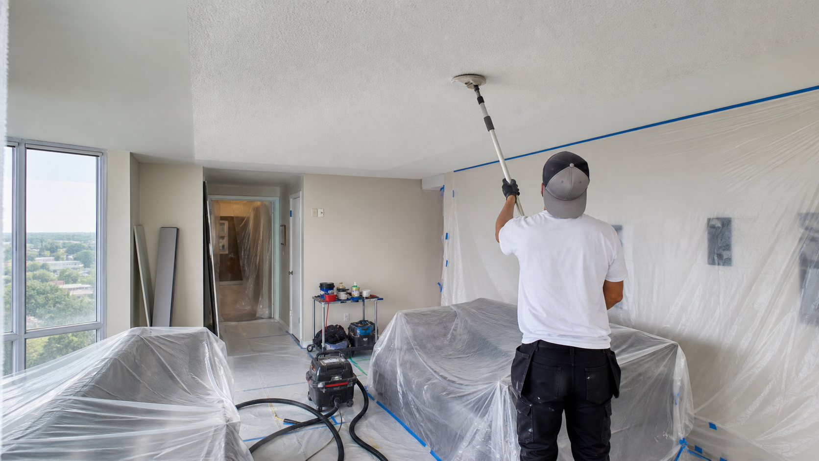 Condo Popcorn Ceiling Removal in Mississauga: Square One, City Centre & Port Credit