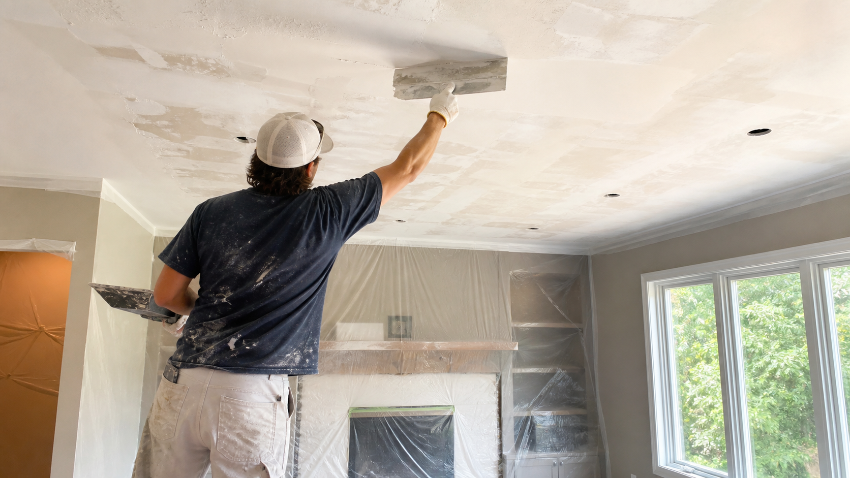 Why Skim Coating Matters After Popcorn Ceiling Removal in Grimsby