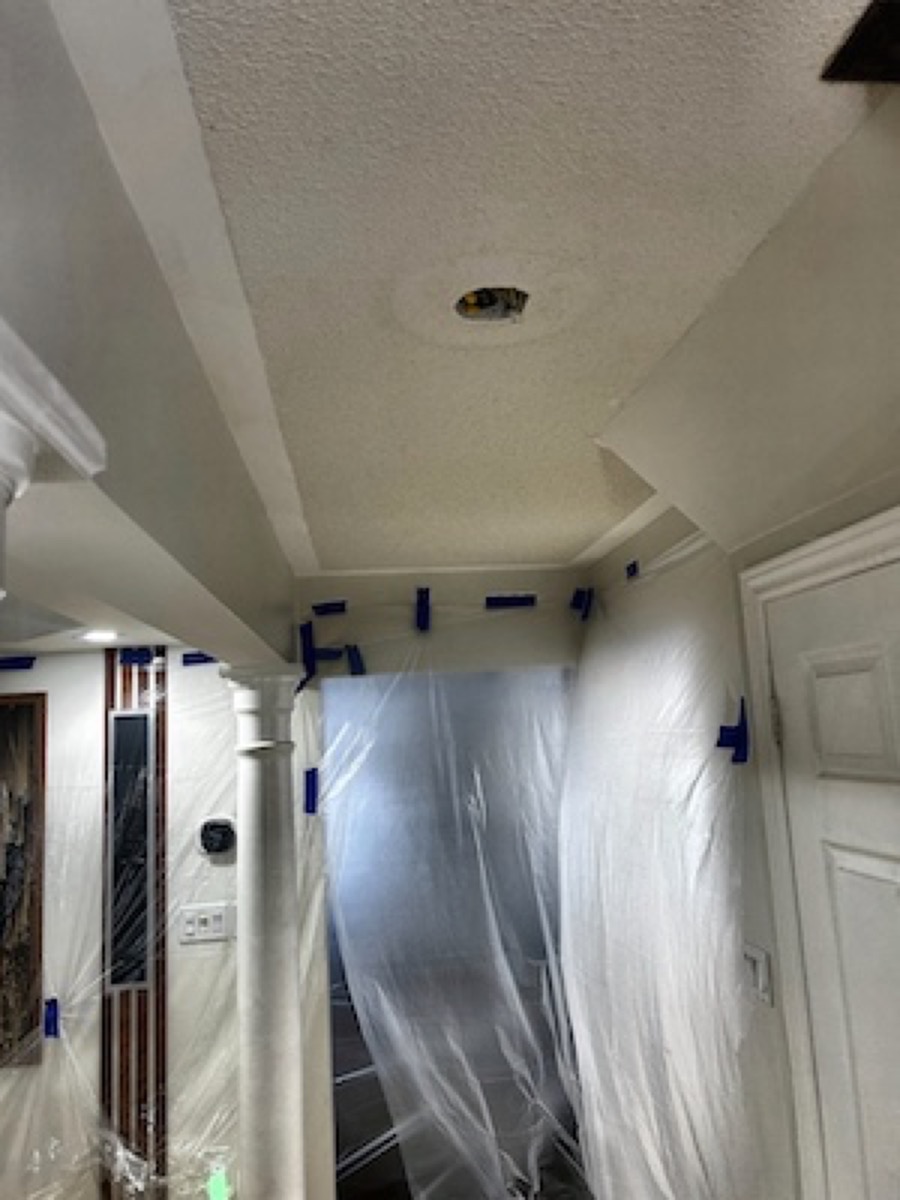 St. Catharines popcorn ceiling removal project 6