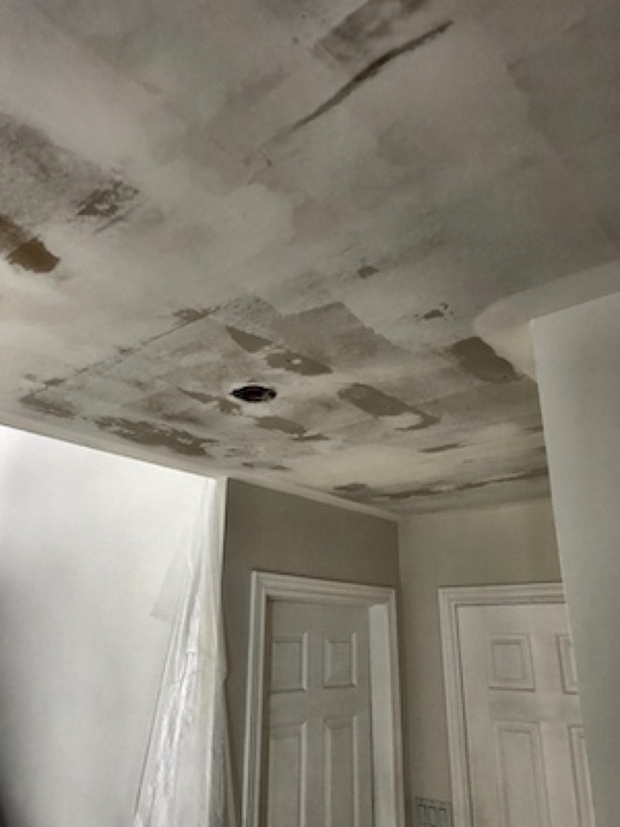 St. Catharines popcorn ceiling removal project 8
